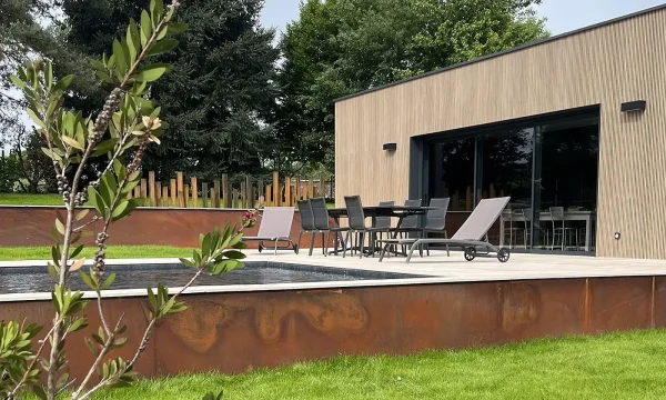 Muret en corten